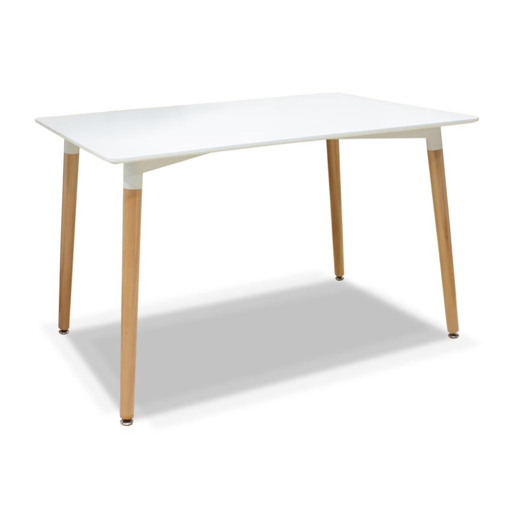 Mesa fija en color blanco