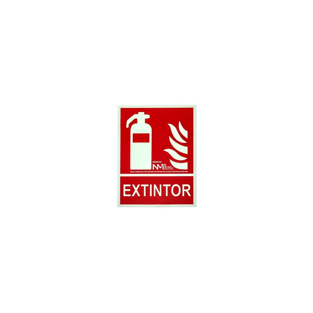 Cartel de extintor Homologado