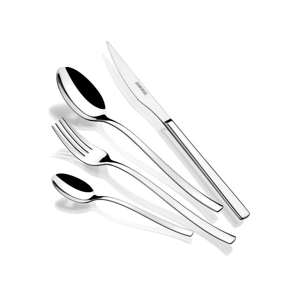 Set de cubiertos con cuchillo chuletero 4 PAX
