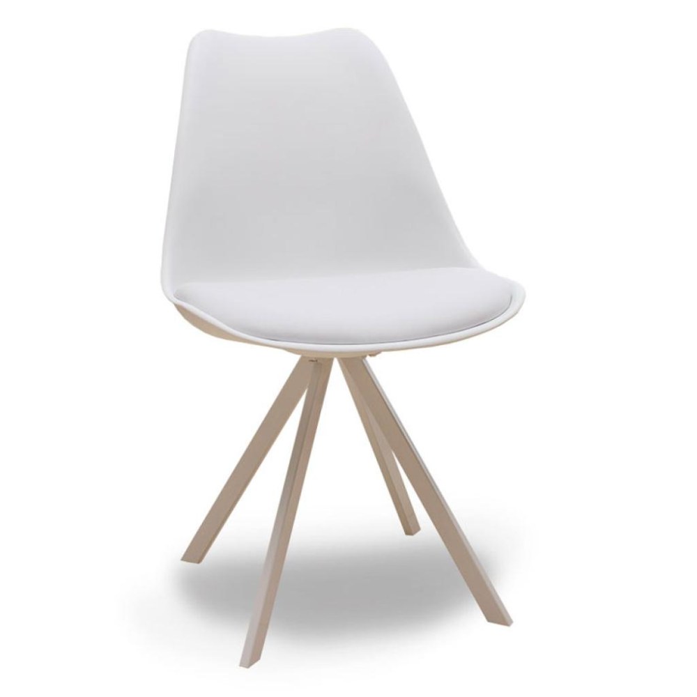 Silla de escritorio blanca