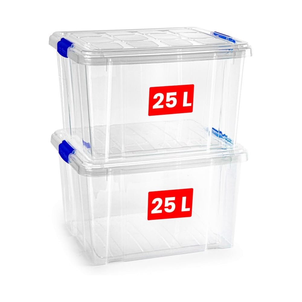 Set de cajas de almacenamiento 25L