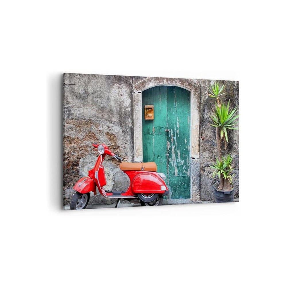 Cuadro decorativo scooter vintage